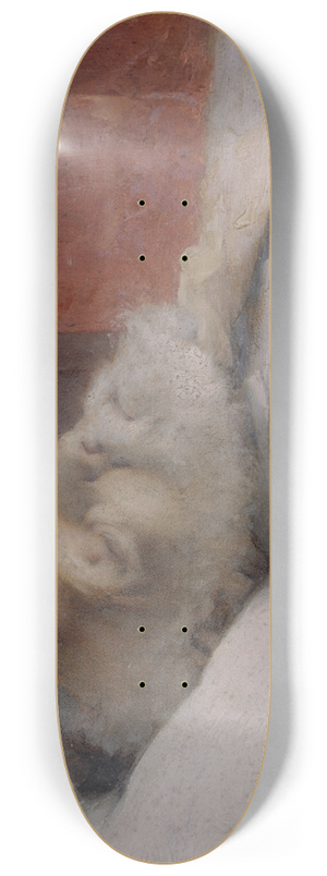 Dsir Franois Laugee - Victor Hugo sur son lit de mort 8.25 inch art skate deck