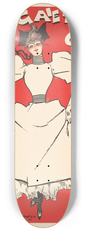 Dudley Hardy - A Gaiety Girl 8.25 inch art skate deck