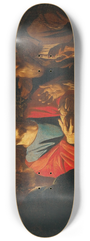 Dutch Master - The Supper at Emmaus 8.25 inch art skate deck