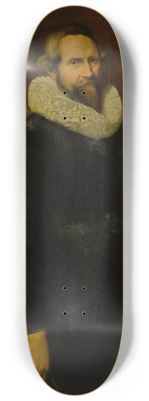 Dutch School - Portrait of a Gentleman 8.25 inch art skate deck