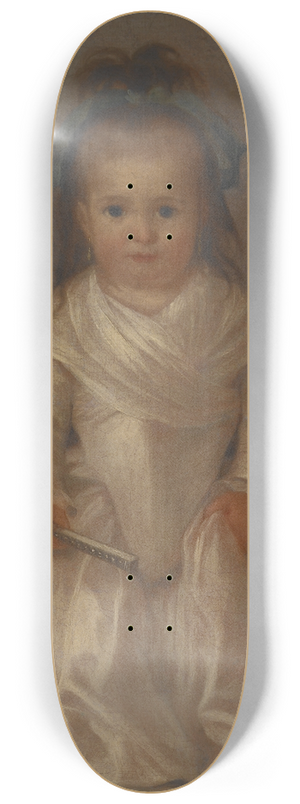 Agustn Esteve y Marques - Portrait of a Little Girl 8.25 inch art skate deck