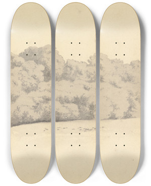 Triptych art skateboard deck of Robert Hills In Knole Park by Robert Hills (1769-1844)
