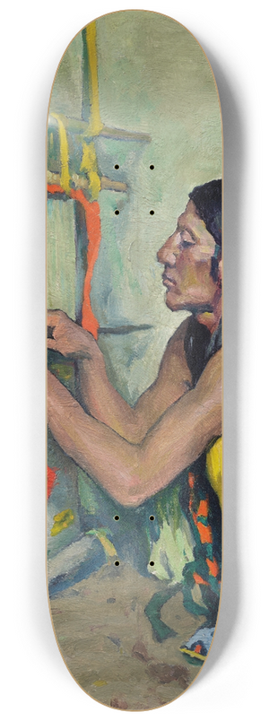 Eanger Irving Couse - The Weaver 8.25 inch art skate deck