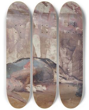 Triptych art skateboard deck of Henryk Siemiradzki Study To The Painting Christian Dirce by Henryk Siemiradzki (1843-1902) Triptych art skateboard deck of Henryk Siemiradzki Study To The Painting Christian Dirce by Henryk Siemiradzki (1843-1902)