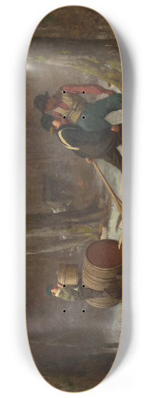Eastman Johnson - On Their Way to Camp 8.25 inch art skate deck