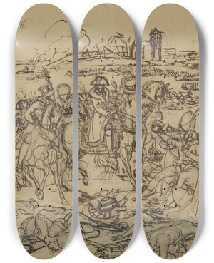 Triptych art skateboard deck of Antoinejean Gros Napoleon At The Battlefield Of Eylau by Antoine-Jean Gros (1771-1835) Triptych art skateboard deck of Antoinejean Gros Napoleon At The Battlefield Of Eylau by Antoine-Jean Gros (1771-1835)