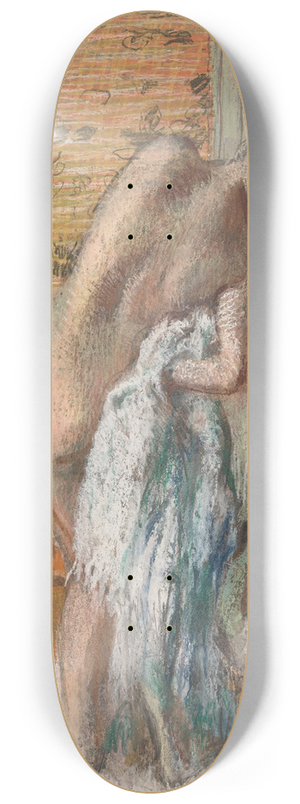 Edgar Degas - Aprs le bain (Femme sessuyant) 8.25 inch art skate deck