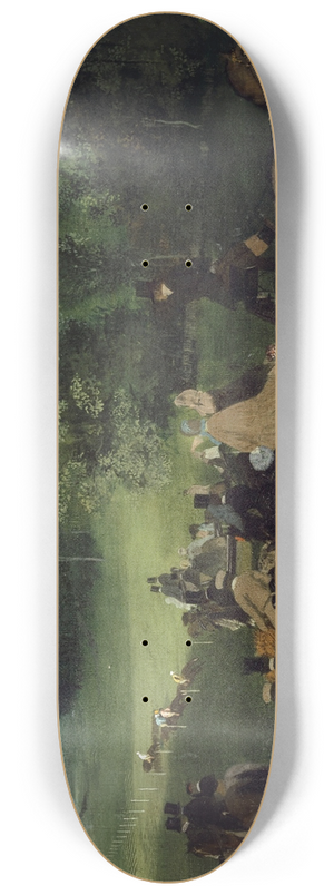 Edgar Degas - At the Racecourse (The Races) 8.25 inch art skate deck
