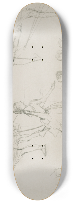 Edgar Degas - Ballet Dancers Rehearsing 8.25 inch art skate deck