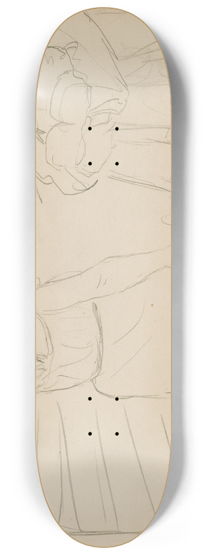 Edgar Degas - Brothel Scene 8.25 inch art skate deck