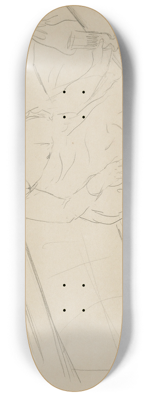 Edgar Degas - Brothel Scene 8.25 inch art skate deck