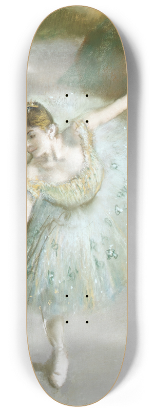Edgar Degas - Dancer in Green 8.25 inch art skate deck