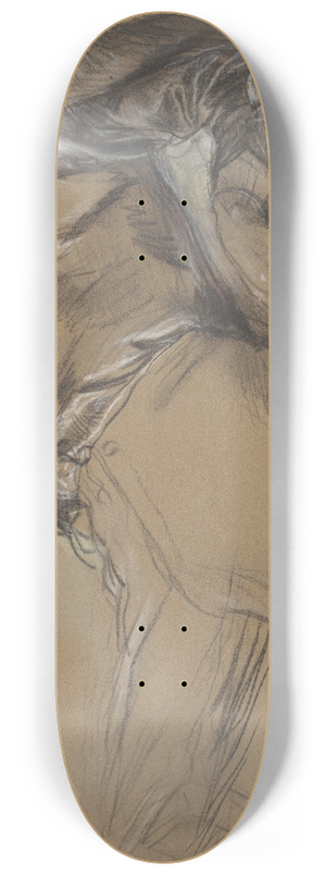 Edgar Degas - Fallen Jockey (study for Scene from the Steeplechase  The Fallen Jockey) 8.25 inch art skate deck