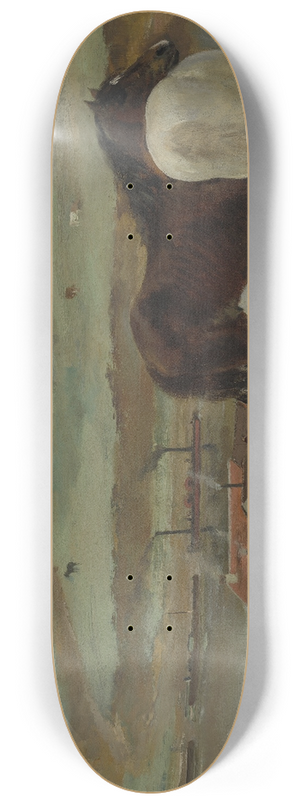 Edgar Degas - Horses in a Meadow 8.25 inch art skate deck