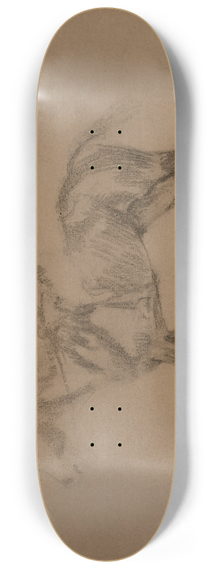 Edgar Degas - Jockey  cheval 8.25 inch art skate deck