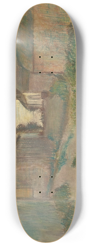 Edgar Degas - La Rue Quesnoy, Saint-Valry-Sur-Somme 8.25 inch art skate deck