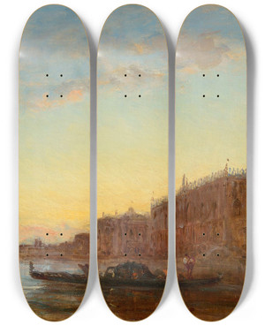 Triptych art skateboard deck of Flix Ziem The Grand Canal In Venice by Felix Ziem (1821-1911) Triptych art skateboard deck of Flix Ziem The Grand Canal In Venice by Felix Ziem (1821-1911)