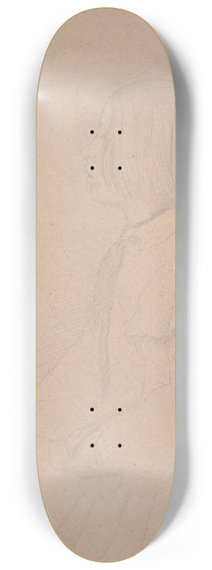 Edgar Degas - Portrait of GiuliaBellelli 8.25 inch art skate deck Edgar Degas - Portrait of GiuliaBellelli 8.25 inch art skate deck