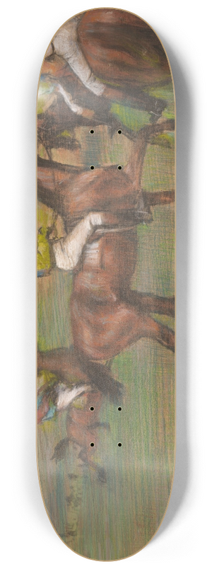 Edgar Degas - Race Horses 8.25 inch art skate deck