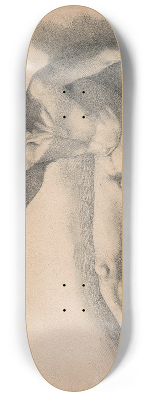 Edgar Degas - Study of a Male Nude 8.25 inch art skate deck