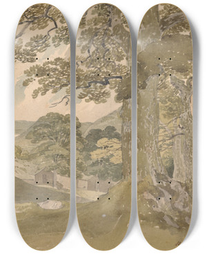 Triptych art skateboard deck of Joseph Powell Windermere From Rydal Park by Joseph Powell (1780-1834) Triptych art skateboard deck of Joseph Powell Windermere From Rydal Park by Joseph Powell (1780-1834)
