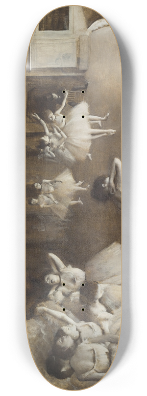Edgar Degas - The Rehearsal of the Ballet on Stage 8.25 inch art skate deck