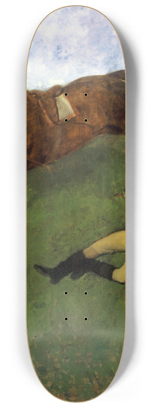 Edgar Degas - Verletzter Jockey Injured Jockey 8.25 inch art skate deck Edgar Degas - Verletzter Jockey Injured Jockey 8.25 inch art skate deck