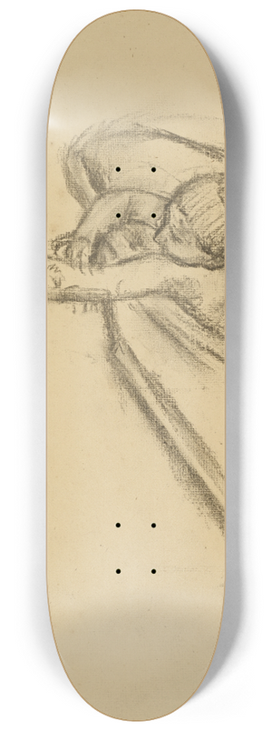 Edgar Degas - Woman in the Bath Drying her Arm 8.25 inch art skate deck