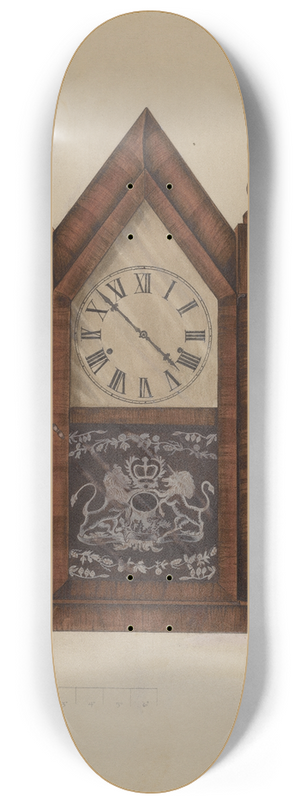 Edith Miller - Clock 8.25 inch art skate deck