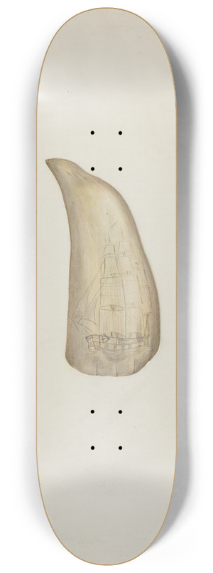 Edith Miller - Scrimshaw 8.25 inch art skate deck
