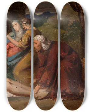 Triptych art skateboard deck of Jzef Simmler Entombment Of Christ Sketch For A Painting by Jozef Simmler (1823-1868) Triptych art skateboard deck of Jzef Simmler Entombment Of Christ Sketch For A Painting by Jozef Simmler (1823-1868)