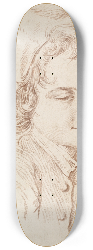 Edm Bouchardon - Head of a Boy 8.25 inch art skate deck