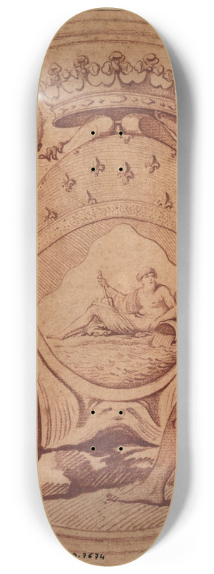 Edm Bouchardon - Projet de mdaille pour la Compagnie des Indes 8.25 inch art skate deck