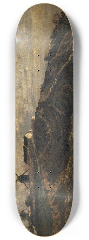 Edmond Charles Joseph Yon - Les moulins de Montmartre ; versant nord 8.25 inch art skate deck Edmond Charles Joseph Yon - Les moulins de Montmartre ; versant nord 8.25 inch art skate deck
