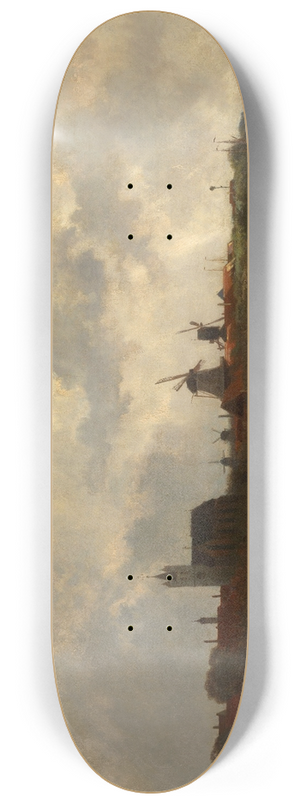 Edmond de Schampheleer - Souvenir of the Zuiderzee 8.25 inch art skate deck