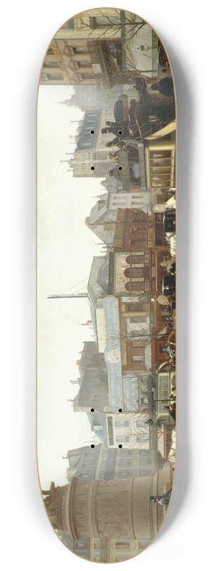 Edmond Grandjean - La place Clichy 8.25 inch art skate deck