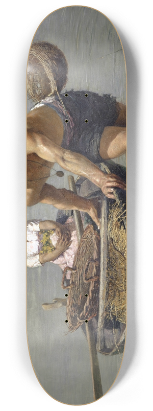 Edmond Jean de Pury - In the Lagoons of Venice 8.25 inch art skate deck