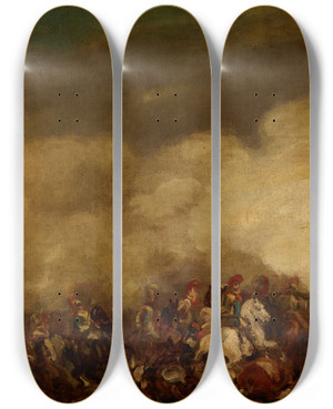 Triptych art skateboard deck of Piotr Michaowski Battle by Piotr Michalowski (1800-1855) Triptych art skateboard deck of Piotr Michaowski Battle by Piotr Michalowski (1800-1855)