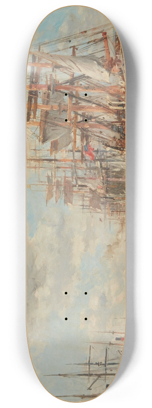 Edmond-Marie Petitjean - Le Port de la Rochelle 8.25 inch art skate deck Edmond-Marie Petitjean - Le Port de la Rochelle 8.25 inch art skate deck