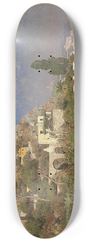 Edmund Berninger - A View Of The Amalfi Coast 8.25 inch art skate deck Edmund Berninger - A View Of The Amalfi Coast 8.25 inch art skate deck