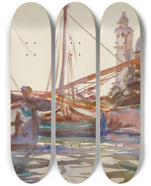 Triptych art skateboard deck of John Singer Sargent Santa Maria Della Salute Venice_2 by John Singer Sargent (1856-1925) Triptych art skateboard deck of John Singer Sargent Santa Maria Della Salute Venice_2 by John Singer Sargent (1856-1925)