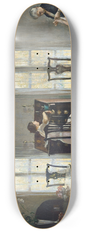 Edmund Charles Tarbell - Mother and Mary 8.25 inch art skate deck Edmund Charles Tarbell - Mother and Mary 8.25 inch art skate deck