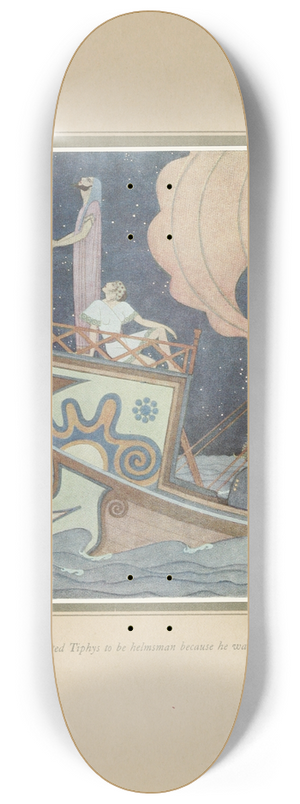 Edmund Dulac - Jason appointed Tiphys to be helmsman because he was a star-gazer 8.25 inch art skate deck
