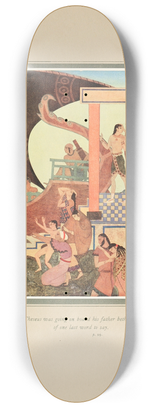 Edmund Dulac - Just as Prince Theseus was going on board 8.25 inch art skate deck