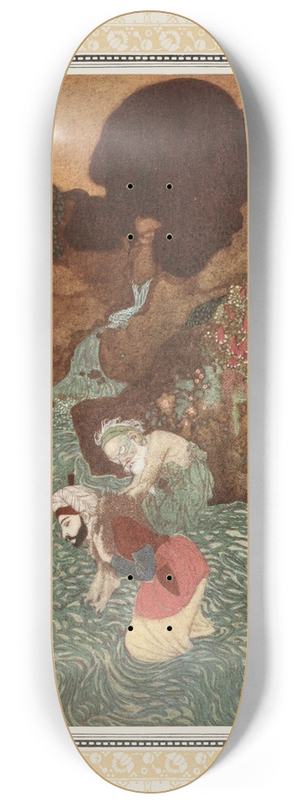 Edmund Dulac - The Episode of the Old Man of the Sea 8.25 inch art skate deck
