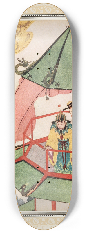 Edmund Dulac - The Sultan and his Vvzier looking for Aladdins magic Palace 8.25 inch art skate deck
