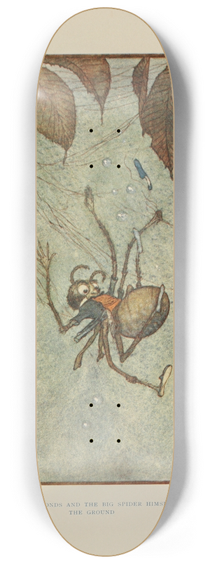 Edmund Dulac - The web and the diamonds and the Big Spider himself all fell to the ground 8.25 inch art skate deck Edmund Dulac - The web and the diamonds and the Big Spider himself all fell to the ground 8.25 inch art skate deck