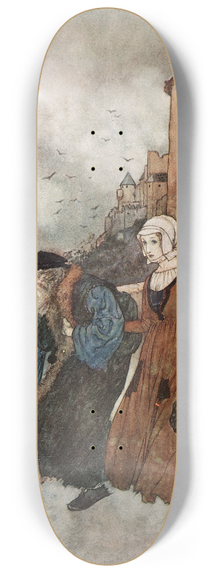 Edmund Dulac - The Winds Tale Pl 4 8.25 inch art skate deck