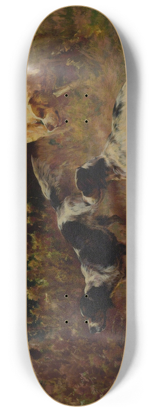 Edmund Henry Osthaus - Three Setters On The Hunt 8.25 inch art skate deck