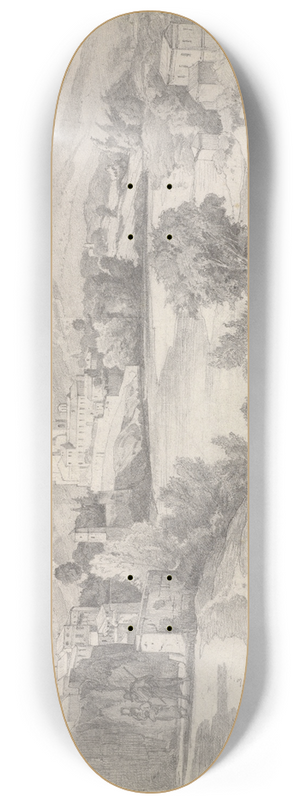 Edmund Kanoldt - View of Benevento 8.25 inch art skate deck